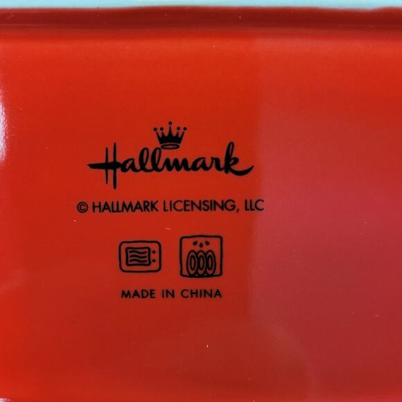 NWOT Hallmark Fresh Baked Cookies Red Serving Platter - Picture 3 of 6